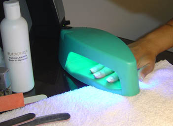 UV Lamp after French Application